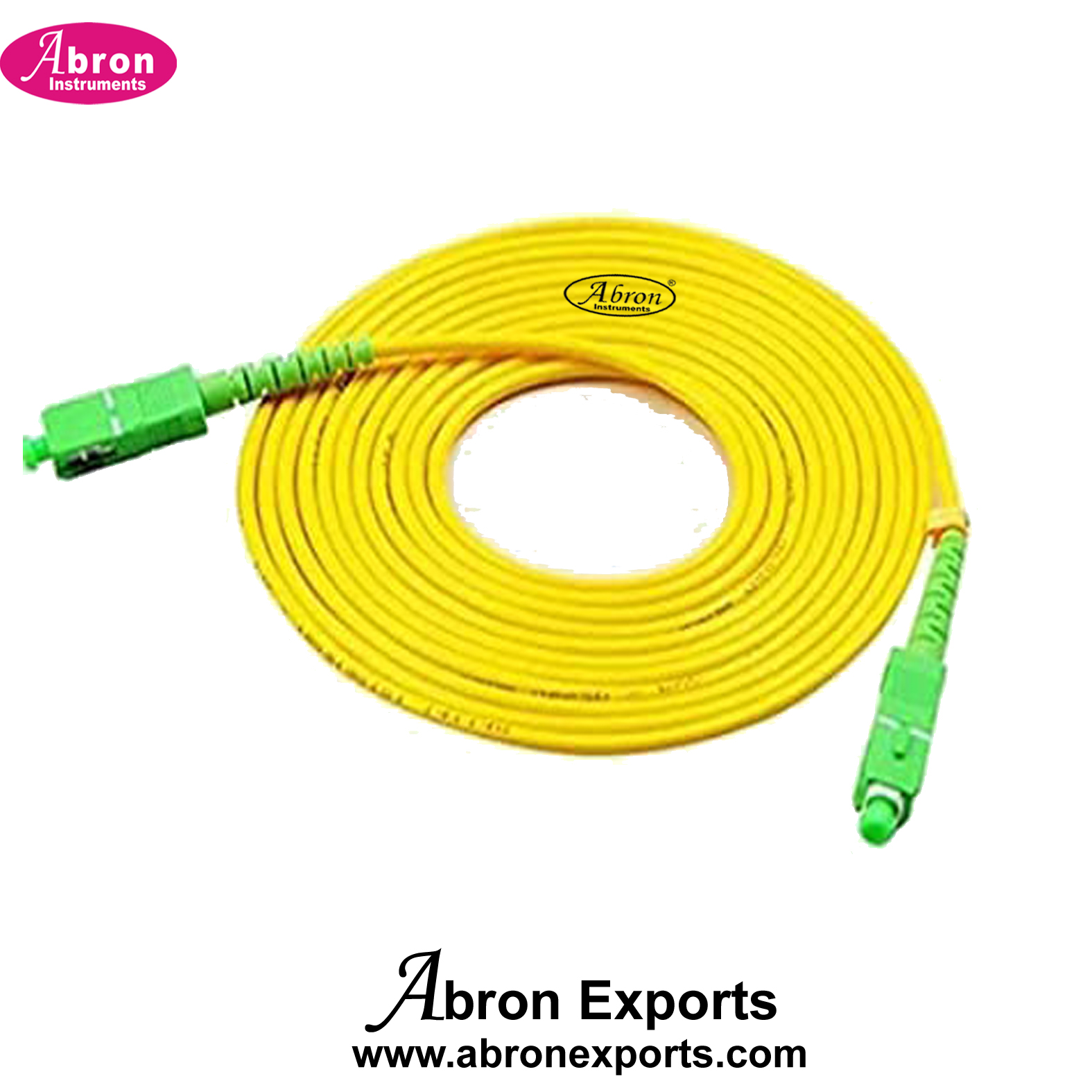Fiber Cable Roll Single Mode SC to SC Optical Fiber Patch Cord 9-125 Jumper Cable 5 Meters 15 ft Abron AE1403F15 